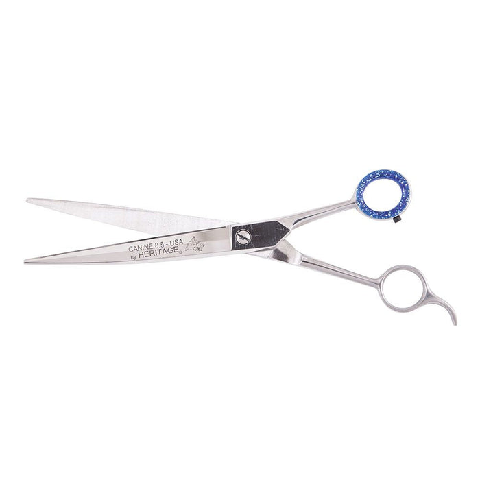 Heritage Cutlery K985-C 8-1/2'' Pet Grooming Scissor w/ Serrations / Curved Blades