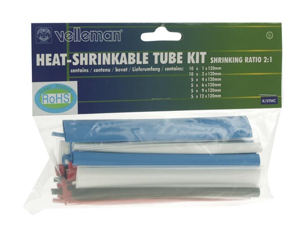 Velleman K/STMC Heat-Shrinkable Tube Kit - 40pcs - Multicolour
