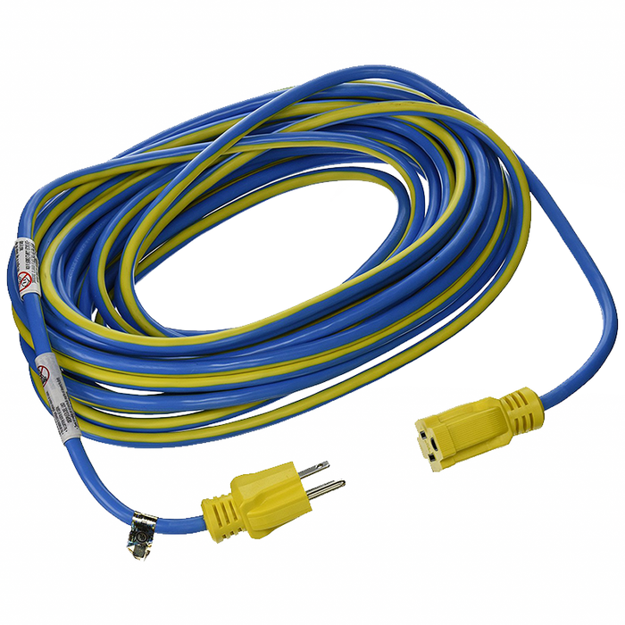 Prime Wire & Cable KC506730 50' 14/3 SJTW Kaleidoscope Heavy Duty Outdoor Extension Cord, Blue and Yellow