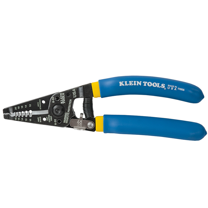 Klein Tools 11055 Wire Stripper and Cutter for 10-18 AWG Solid Wire and 12-20 AWG Stranded Wire