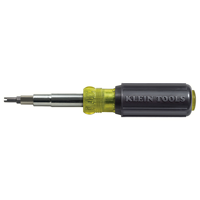 Klein Tools 32527 Schrader Valve Core Tool 11-in-1 Screwdriver/Nut Driver