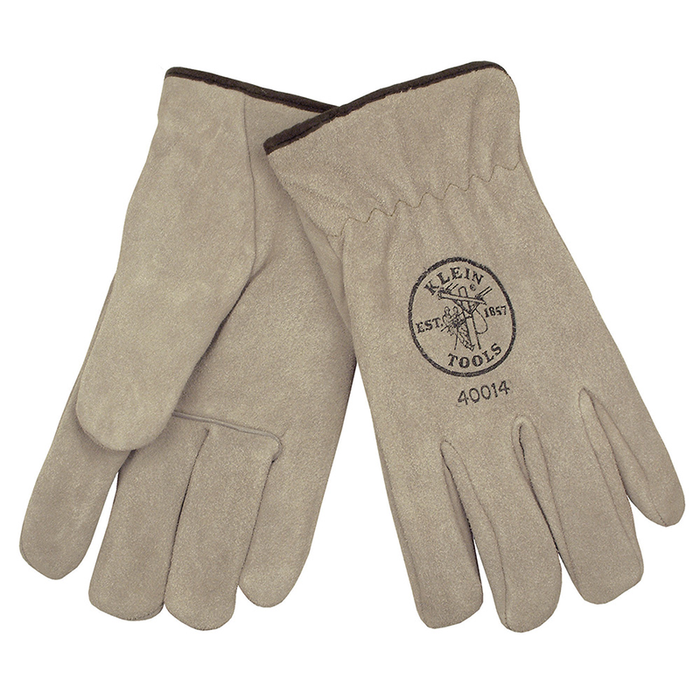 Klein 40014 Cowhide Lined Driver's Gloves, Large
