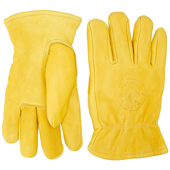 Klein Tools 40018 Deerskin Work Gloves, Lined, X-Large
