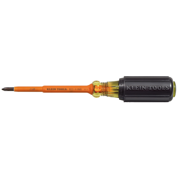 Klein Tools 633-4-INS Insulated #1 Phillips-Tip Screwdriver