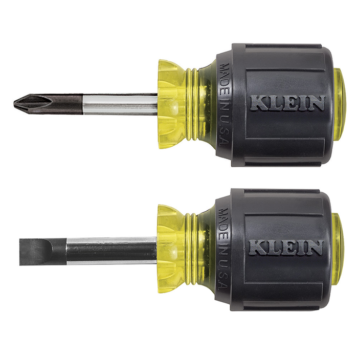 Klein Tools 85071 Stubby Screwdriver Set, 2 Piece