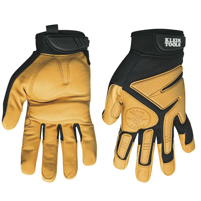 Klein Tools 40220 Journeyman Leather Gloves, Medium