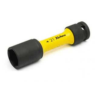 Ko-Ken 14145PM.110-21 Wheel Nut Socket 21 MM Extra Thin Walled 110 MM Color Coded Protector 1/2 Sq. Drive