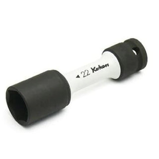 Ko-Ken 14145PM.110-22 Wheel Nut Socket 22 MM Extra Thin Walled 110 MM Color Coded Protector 1/2 Sq. Drive