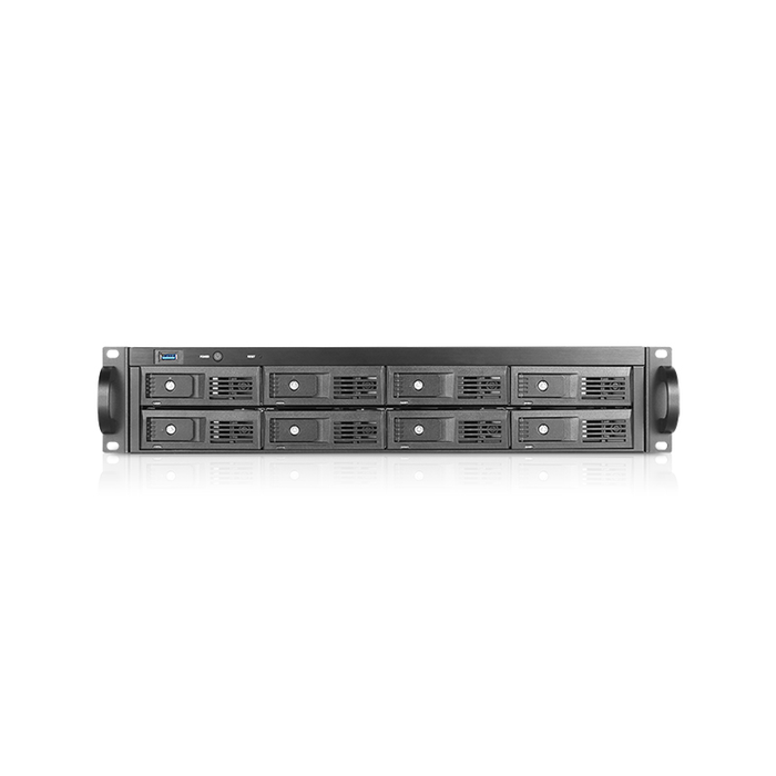 iStarUSA M-280-MATX 2U 3.5" 8-Bay Trayless Storage Server Rackmount Chassis