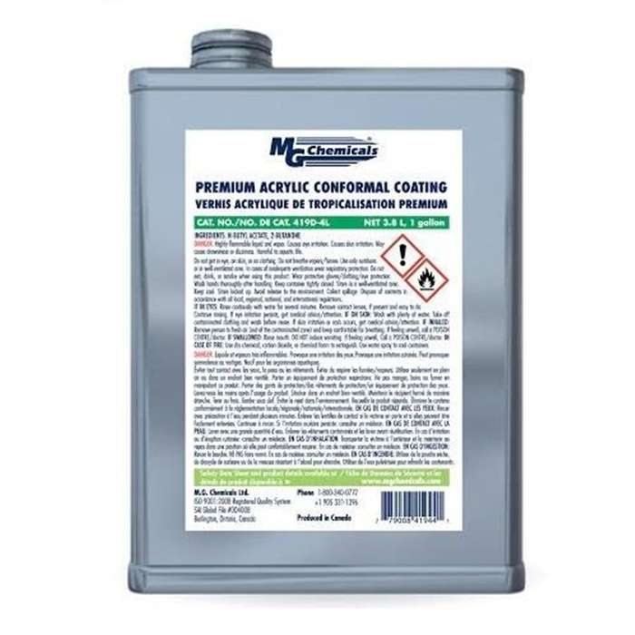 Mg Chemicals 419D-4L Clear Premium Acrylic Conformal Coating