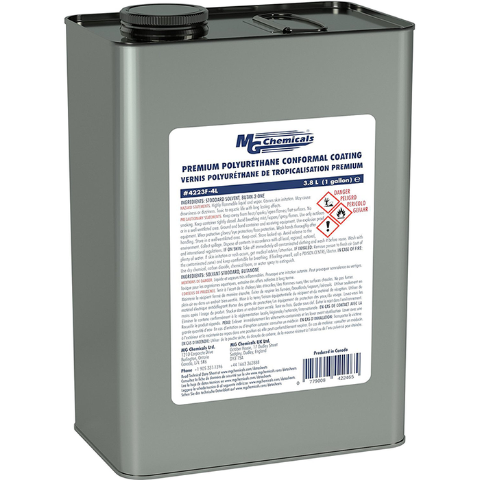 Mg Chemicals 4223F-4L Premium Polyurethane Conformal Coating