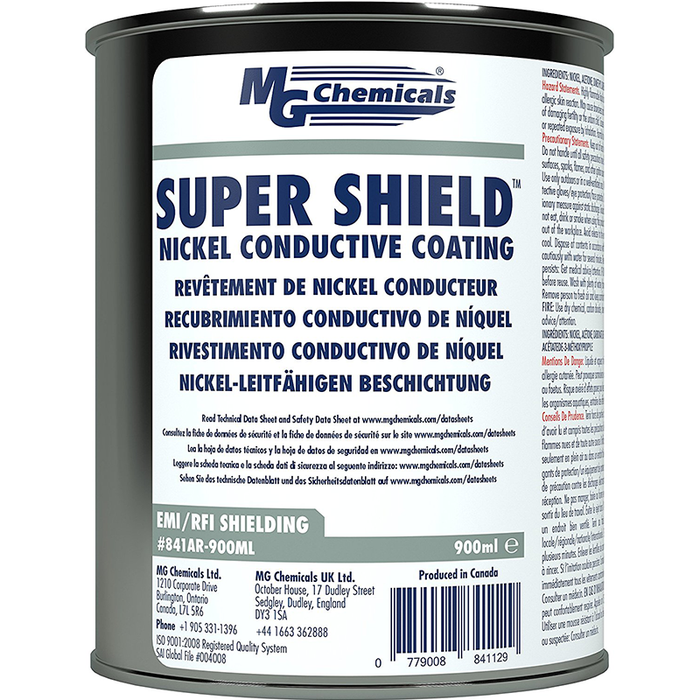 Mg Chemicals 841AR-900ML Super Shield Nickel Conductive Coating, 850 mL Metal Can