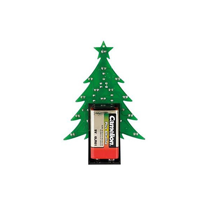 Velleman MK100B Christmas Tree Blue LED Version Kit with On/Off Switch