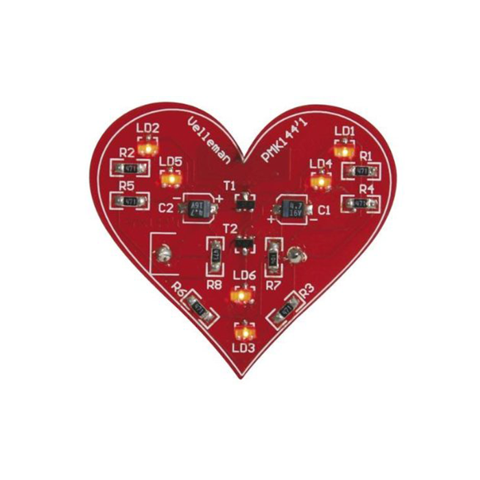 Velleman MK144 SMD Flashing Heart Mini Kit