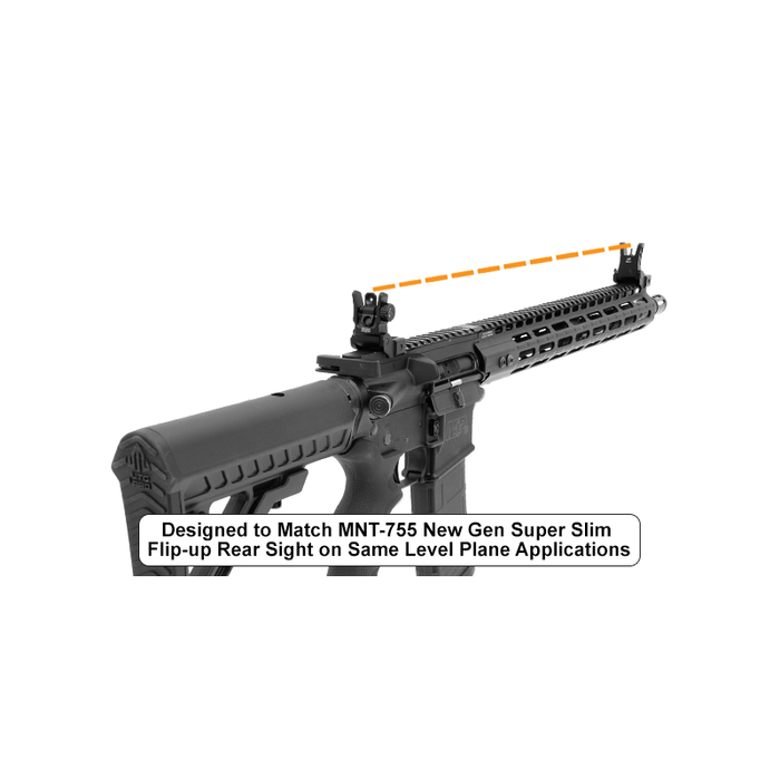 UTG MNT-955 Low Profile Flip-up Rear Sight with Dual Aiming Aperture