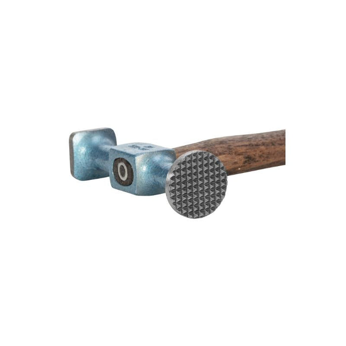 Picard 2522212 Checked Face Planishing Hammer with Hickory Handle, 300g