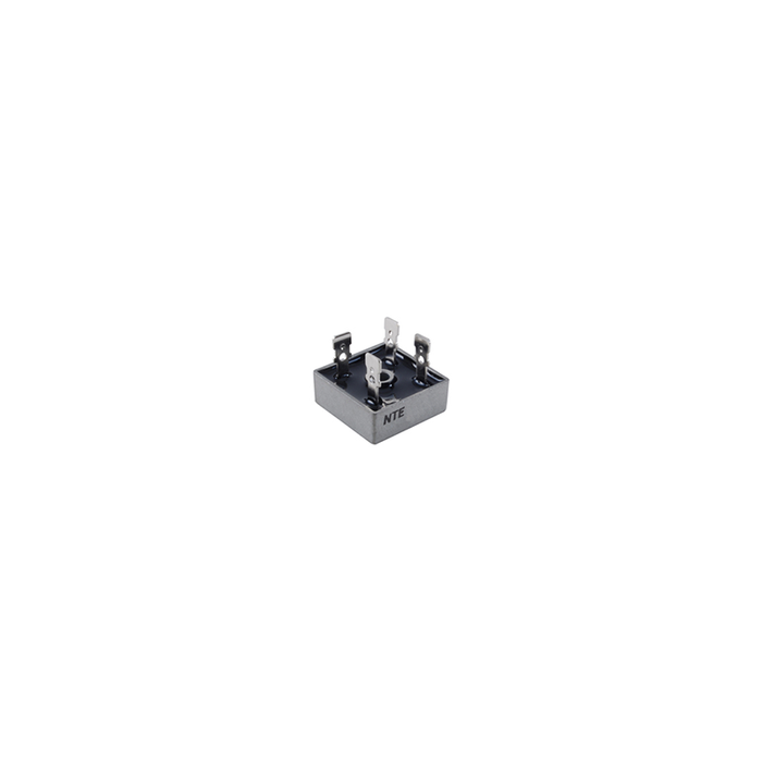 NTE Electronics NTE5326 Full Wave Single Phase Bridge Rectifier with Quick Connect Leads, 25 Amps, 600V Maximum Recurrent Peak Reverse Voltage