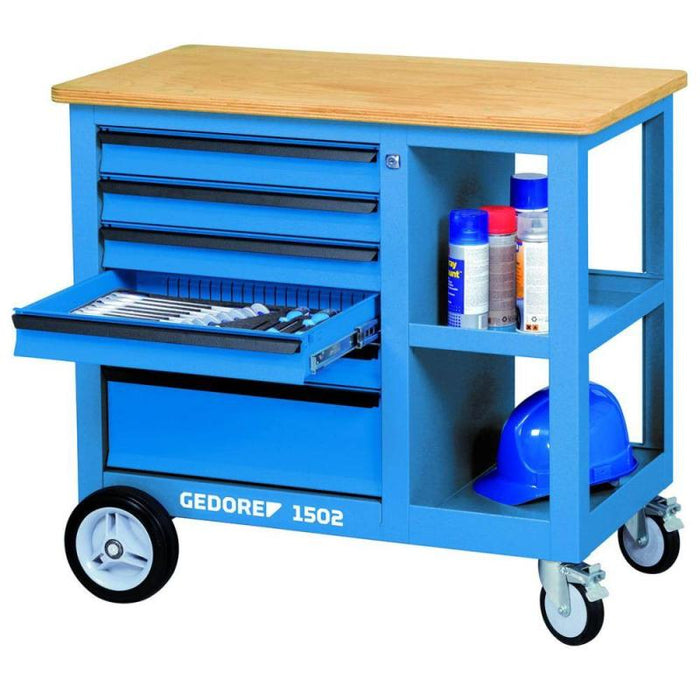 Gedore 6620620 Mobile workbench with vice