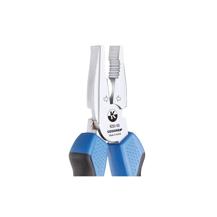 Gedore 6707660 Power Combination Pliers 180 mm, Dip-Insulated