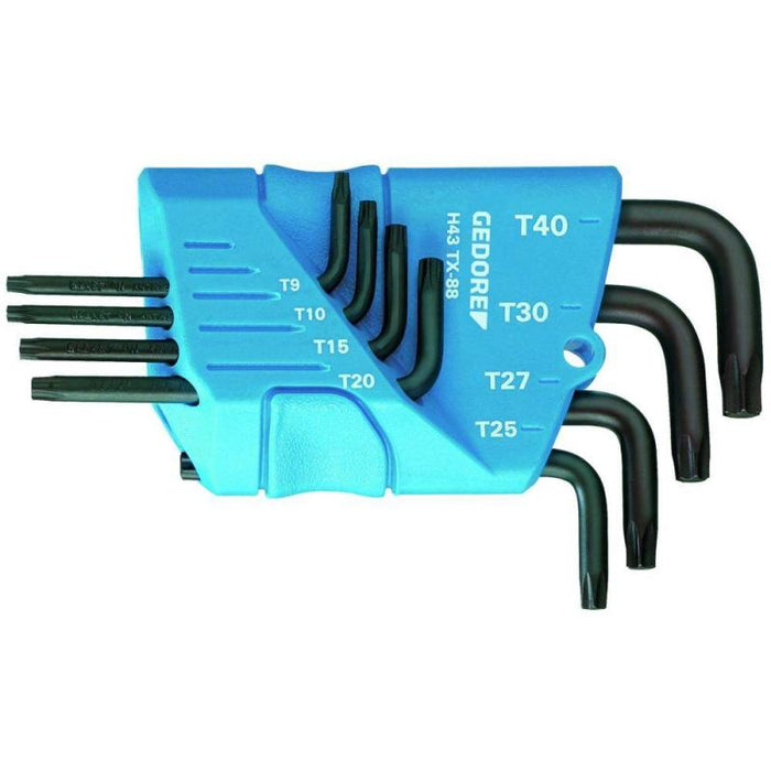 Gedore 1531417 Cranked socket key set 9 pcs TORX® T7-T40