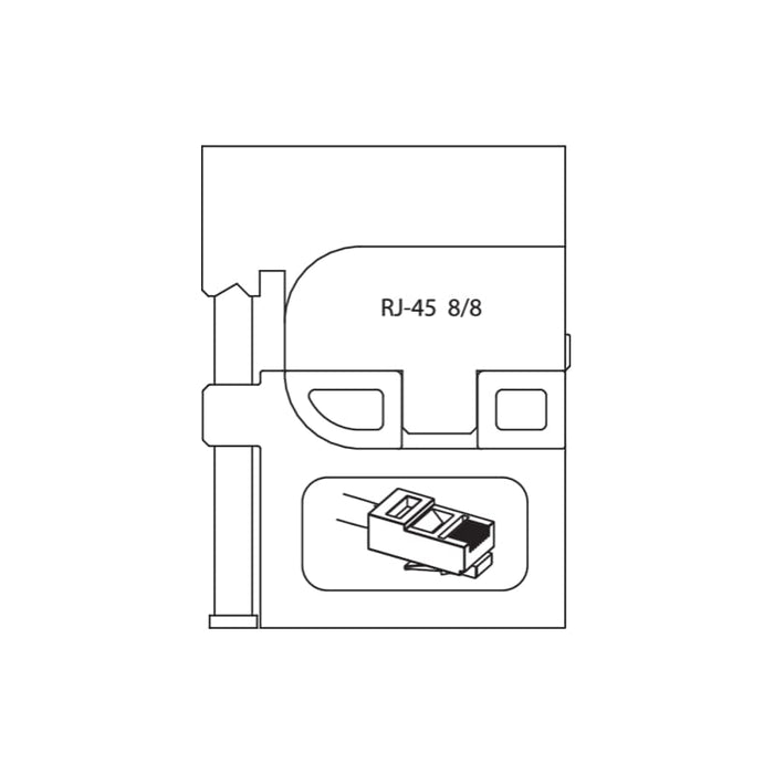Gedore 1830716 Module Insert For Modular Plugs RJ 45