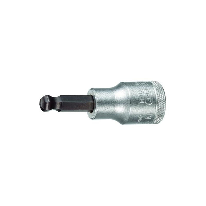 Gedore 2219379 Screwdriver Bit Socket 1/2" Ball-End In-Hex 8 mm