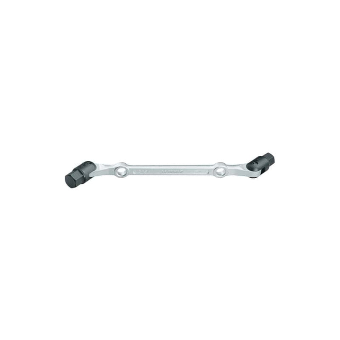 Gedore 6302760 Swivel head wrench double ended 17x19 mm