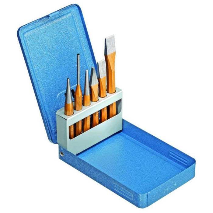 Gedore 8725710 Chisel And Punch Set 6 Pcs in Metal Case
