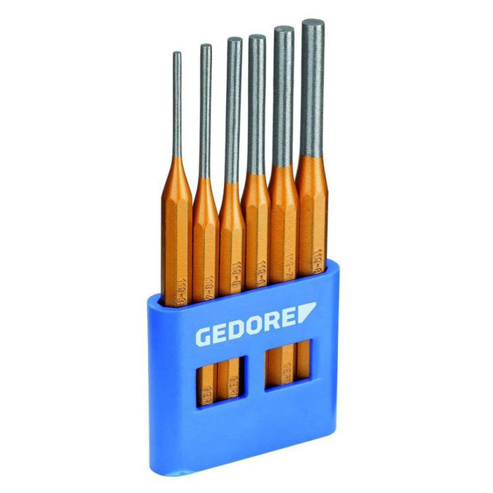 Gedore 8757670 Pin punch set 6 pcs in plastic holder