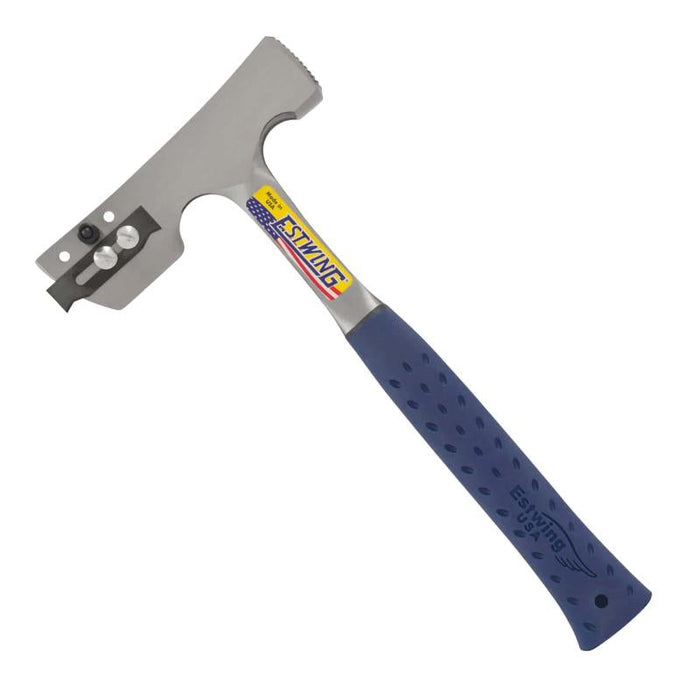 Estwing E3-CA Shingler's Hammer With Replaceable Blade And Gauge. Milled Face
