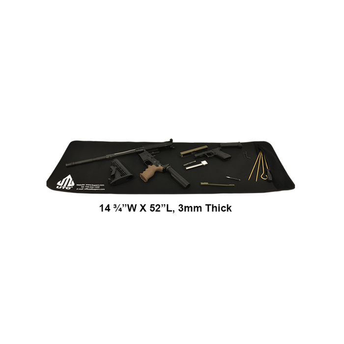 UTG PVC-CLMAT01 14.75" X 52" Universal Firearm Cleaning Mat - Black