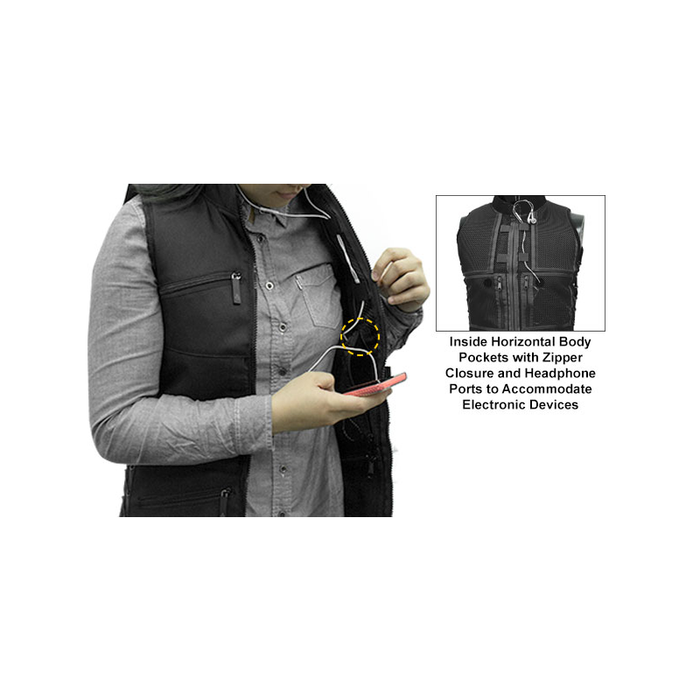 UTG PVC-VF18BB True Huntress Female Sporting Vest, S & M Builds, Black