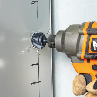 Klein Tools QRSTSPRO Premium Electrician's Quick Release Step Bit Set, 1/4", 3 Pc.