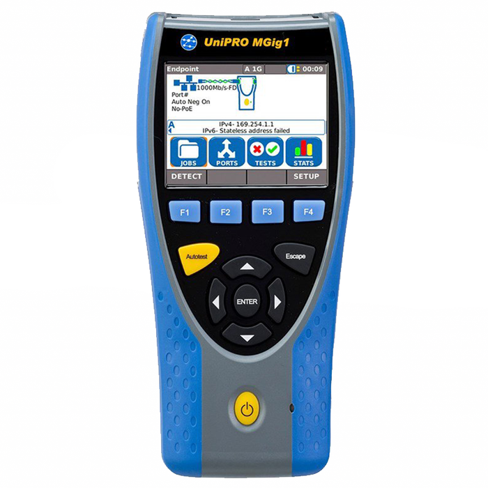 Ideal R152002 Gigabit Ethernet Multistream Bi-Directional Trans-mission Tester with Single Copper and Optical Port