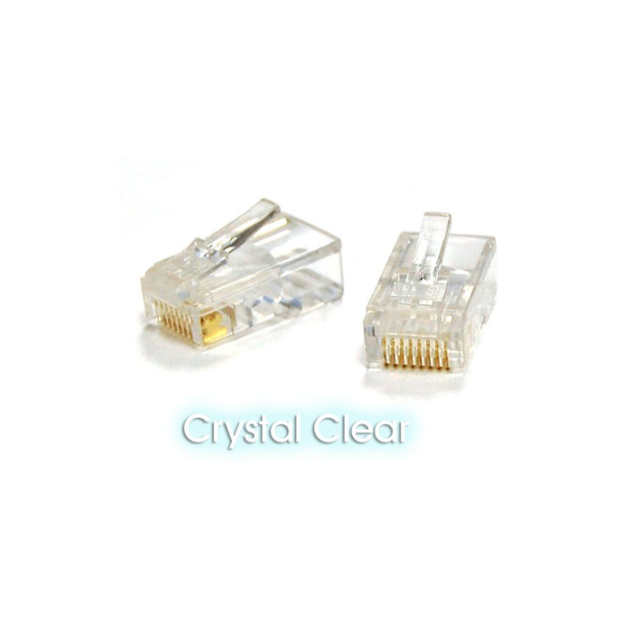 Bytecc RJ-45PLUG  CAT6 Crystal Clear RJ-45 Shielded Tip/Connector (100pcs Bag)