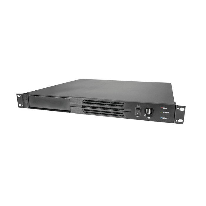Athena Power RM-1U100DM Black 1U Rackmount Server Case - Chassis