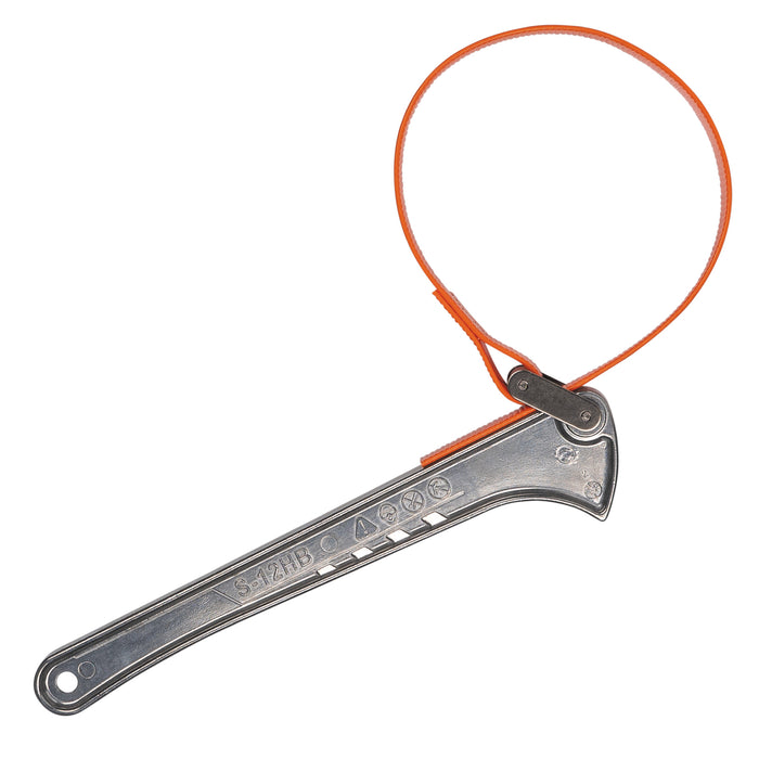 Klein Tools S12HB Grip-It Strap Wrench, 1-1/2 to 5-Inch, 12-Inch Handle