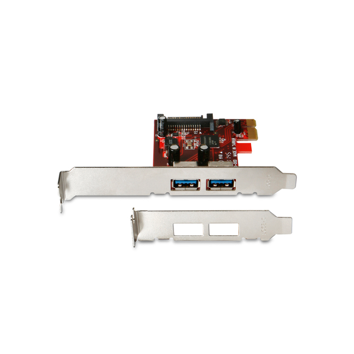 iStarUSA SAGE-PCIE-2U3 PCI Express 1x V2.0 (5.0Gbps) to 2-port USB3.0 (compatible with 2.0 and 1.0) host controller