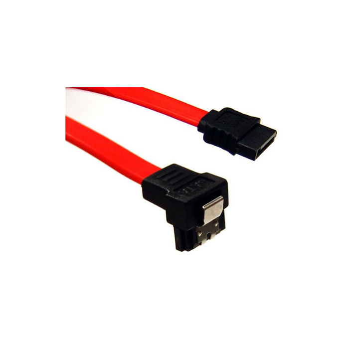 Bytecc SATA-118D Serial ATA-150/300 Cable, 18 Inches, L Shape plug w/Locking Latch
