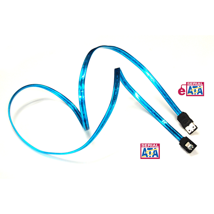 Bytecc SATA-336EO/UVB UV Blue Serial ATA III to e-SATA 6Gbps Cable, 36 Inches