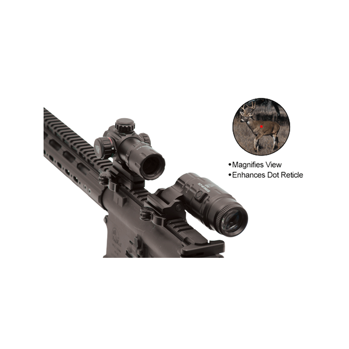 UTG SCP-MF3WEQS 3X Magnifier with Flip-to-side QD Mount, W/E Adjustable