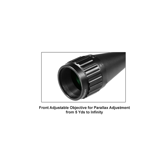 UTG SCP-U394AOIEW 3-9X40 1" Hunter Scope, AO, 36-color Mil-dot, w/ Rings
