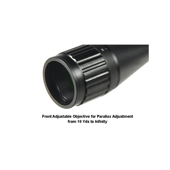 UTG SCP-U6245AOIEW 6-24X50 1" Hunter Scope, AO, 36-color Mil-dot, w/ Rings