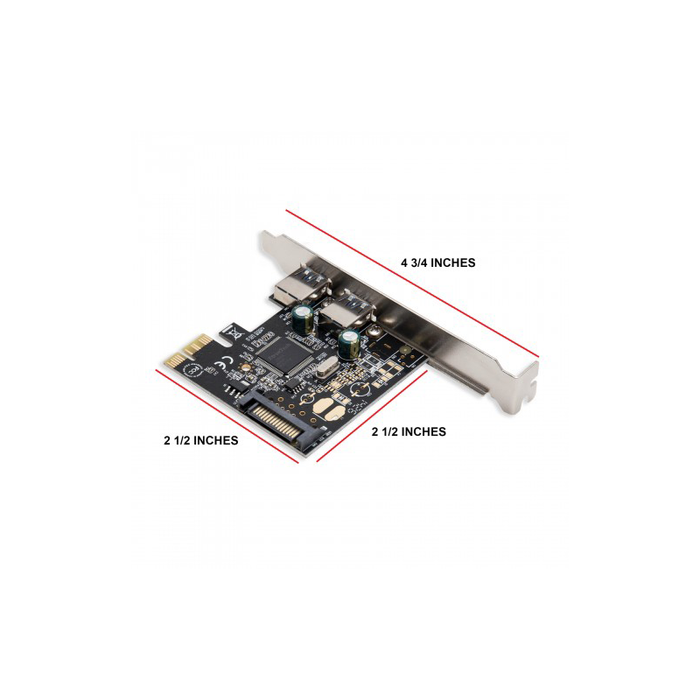 Syba SD-PEX20158 2 Port USB 3.0 PCI-e 2.0 x1 Card