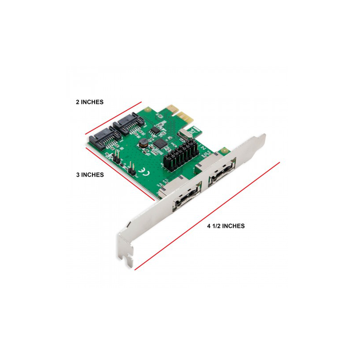 Syba SD-PEX40049 2 Port SATA III or eSATA III PCI-e 2.0 x1 Card