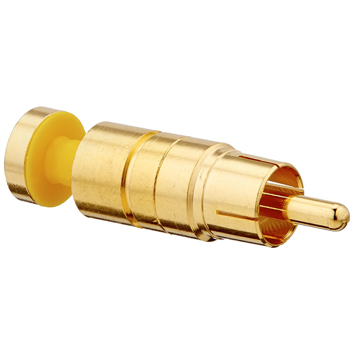 Platinum Tools 18285 RCA RGB Compression 25AWG, Gold Plated, 25-Pack