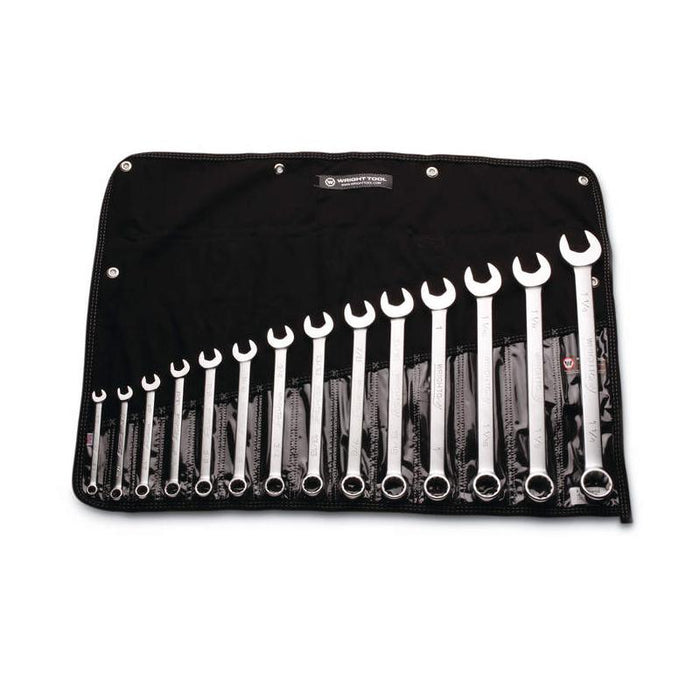 Wright Tool 714 14 Piece 12 Point Combination Wrench Set 3/8-Inch - 1-1/4-Inch