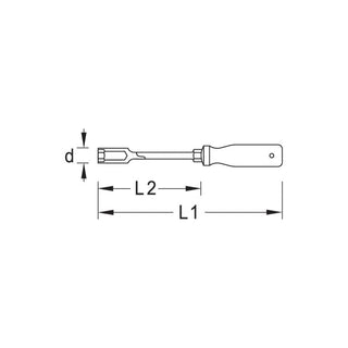 Gedore 1746944 Nut driver with 3C-handle 13 mm
