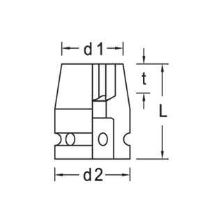 Gedore 6223700 Impact socket 1/2" TORX® E20