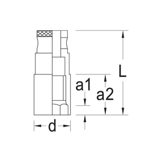 Gedore 6361420 Spark plug socket with magnet 20.8 mm 1/2"